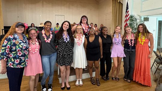 Woman’s Club of Sanford Celebrates Scholarships, Charitable Giving, and New Leadership at an Aloha Luncheon