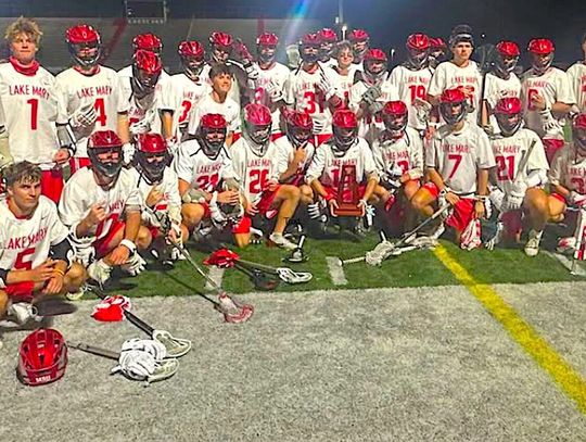 A trio of District Lax Champions