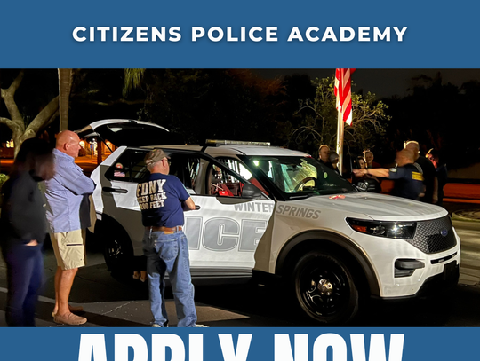Apply for the Citizens Police Academy