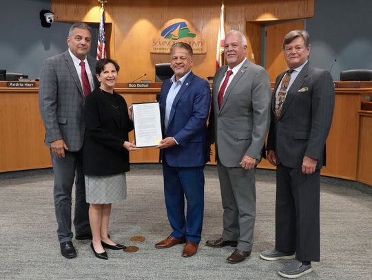 Board of County Commissioners proclaim USAF Staff Sergeant Tommy Oliveras as Veteran of the Month  