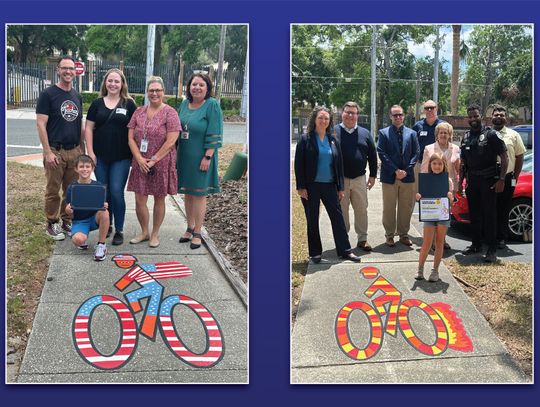 Central Florida Elementary Schools Unveil Student-Designed Bike Lane Icons