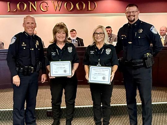 City of Longwood Recognizes Citizens on Patrol Members for Assisting in Safe Recovery of Missing Child