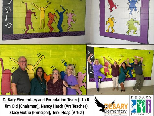 DeBary Elementary School Completes Stairwell Art Project (Phase I), Supported by The DeBary Foundation