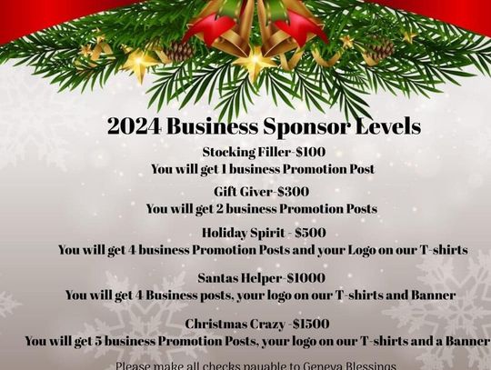  Geneva Blessings Non-Profit seeks Business Sponsors to help Children in Need