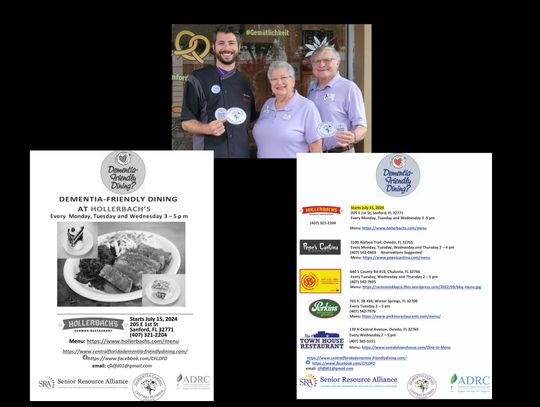 Hollerbach’s becomes latest Dementia-friendly Dining 