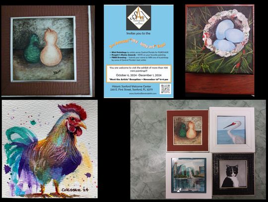  “Itty Bitty Art” Expo at Historic Sanford Welcome Center