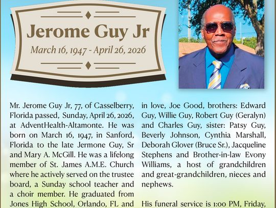 Jerome Guy Jr. Obituary