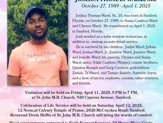 Joshua Thomas Ward, Sr.
