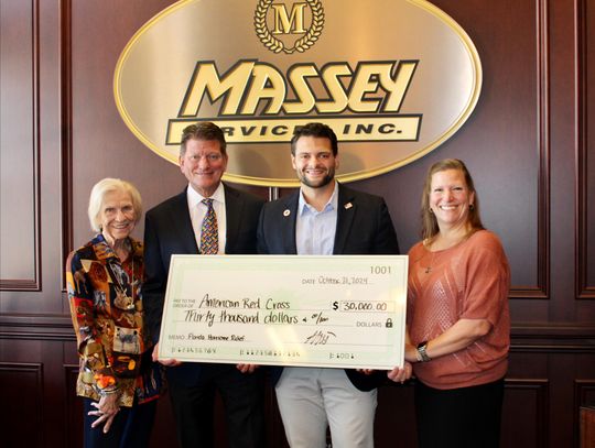 Massey Services makes $30,000 Donation to American Red Cross to support Hurricane Relief Efforts 