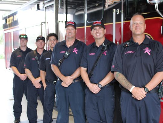 OPD & Public Safety Department support Breast Cancer Awareness Month