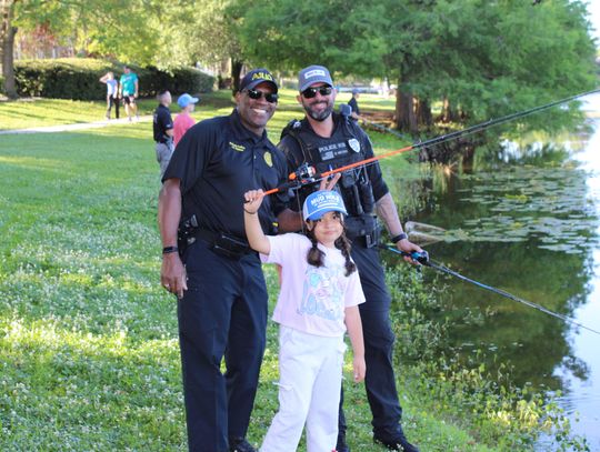 Oviedo Police hosted Fishing with a Cop Event for Kids