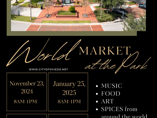 Oviedo to Host “World Market in the Park”