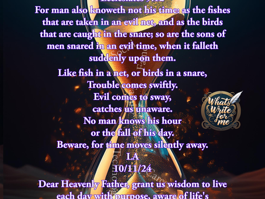  Poem, Meditation by Lewis Buck Alexander