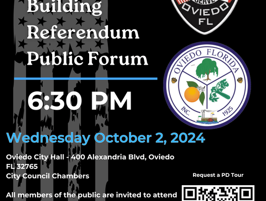 Police Building Referendum Town Hall Meeting in Oviedo