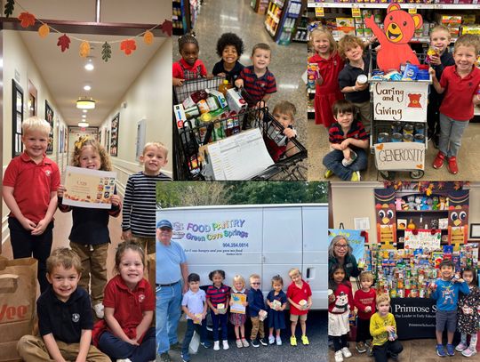   Primrose Preschoolers Donate Over 2K Canned Goods