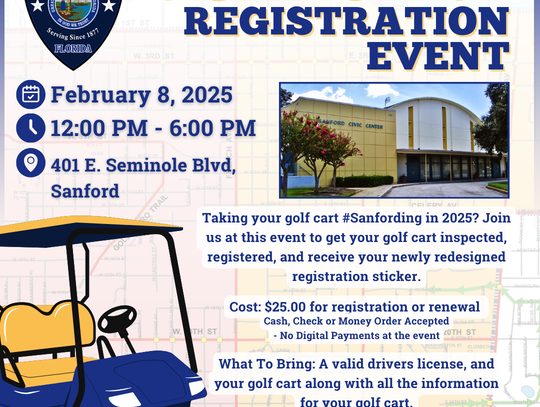  Sanford Police Department Hosts Golf Cart Registration Event 