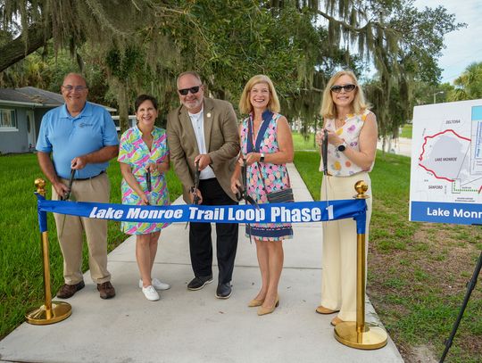 Seminole County, the City of Sanford and FDOT hosted Ribbon Cutting for Lake Monroe Trail Loop Project