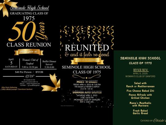    Seminole High School Class of 1975 Reunion set for April 2025 