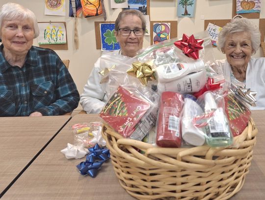  Seniors spread Holiday Cheer with Care Packages for the Homeless