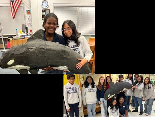 Student Sculpture Making a Splash at Local Recycled Art Exhibit