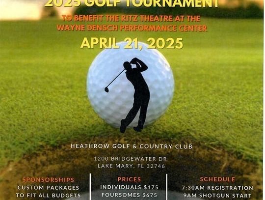  Support the Ritz Theater - Golf Tournament