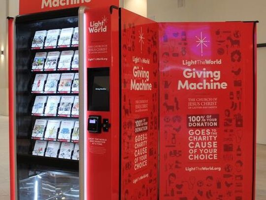 The Giving Machine will be at the Altamonte Mall now to Dec. 14.