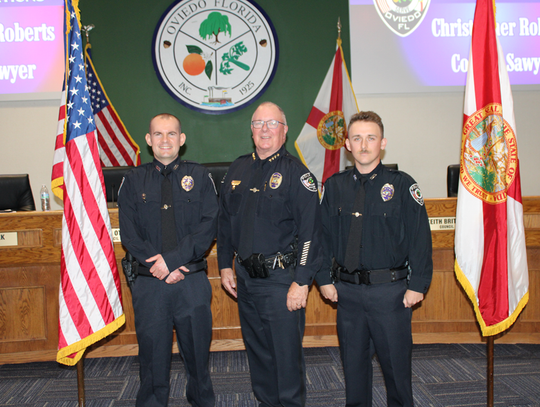 Two Oviedo Police Officers Sworn In