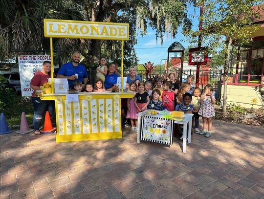 Wee the People Preschool to have another Lemonade Stand on Friday, July 26