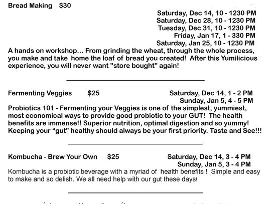  Wellness Classes offered