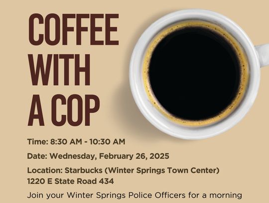   Winter Springs Police Department -  "Coffee with a Cop"
