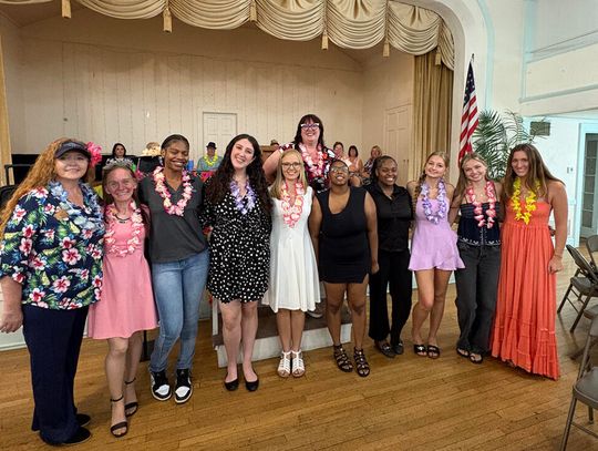 Woman’s Club of Sanford Celebrates Scholarships, Charitable Giving, and New Leadership at an Aloha Luncheon