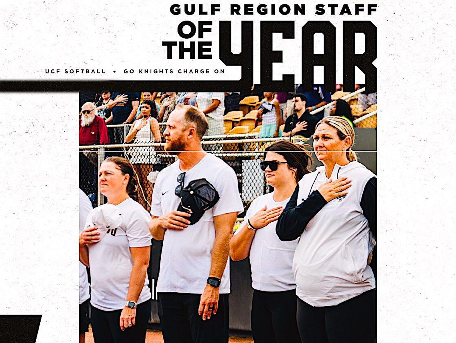 UCF Softball earns 2026 NFCA Gulf Regional Coaching Staff of the Year honors