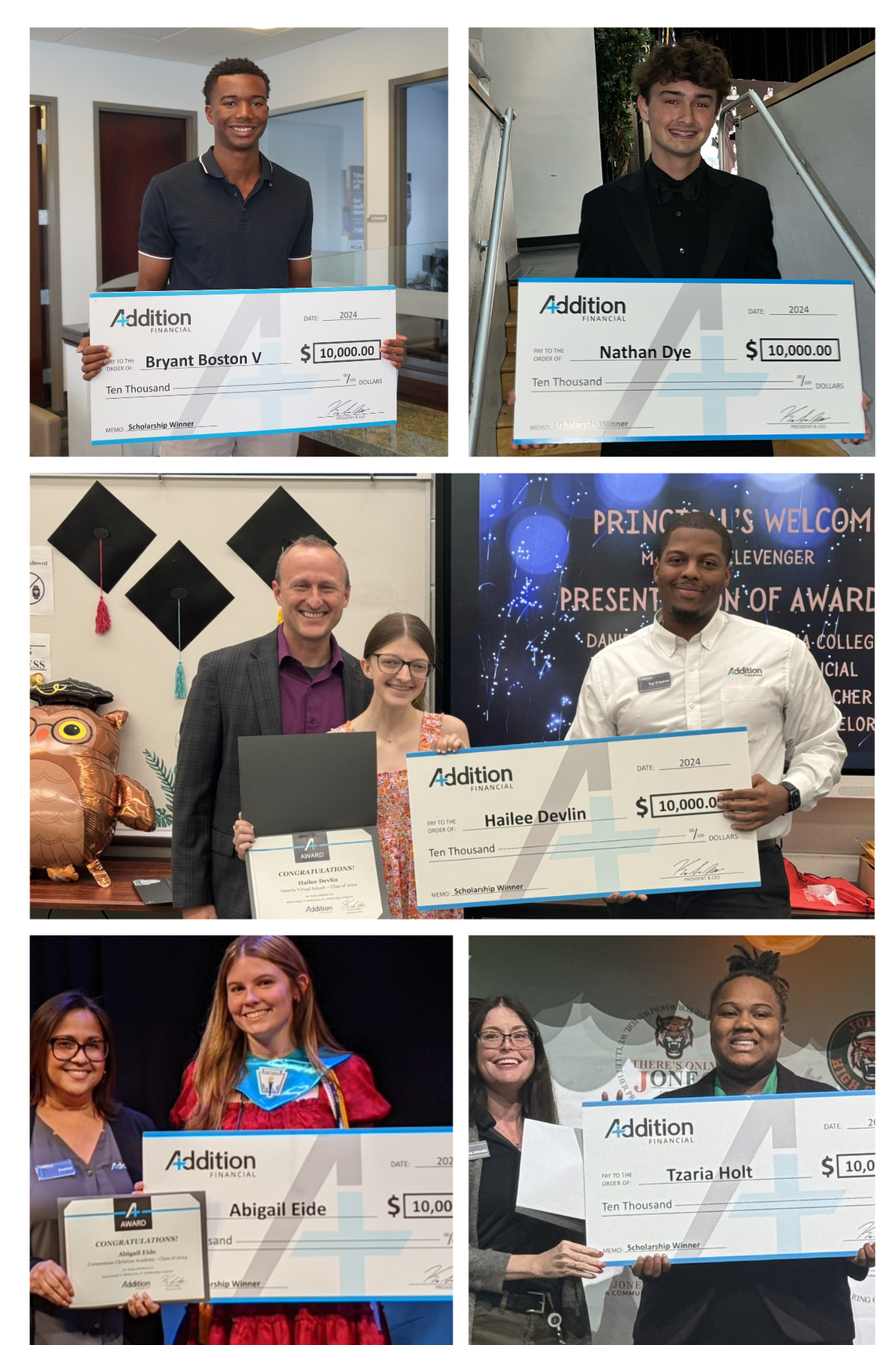 Addition Financial Credit Union awards College Scholarships to Students Addition Financial Credit Union awards College Scholarships to Students