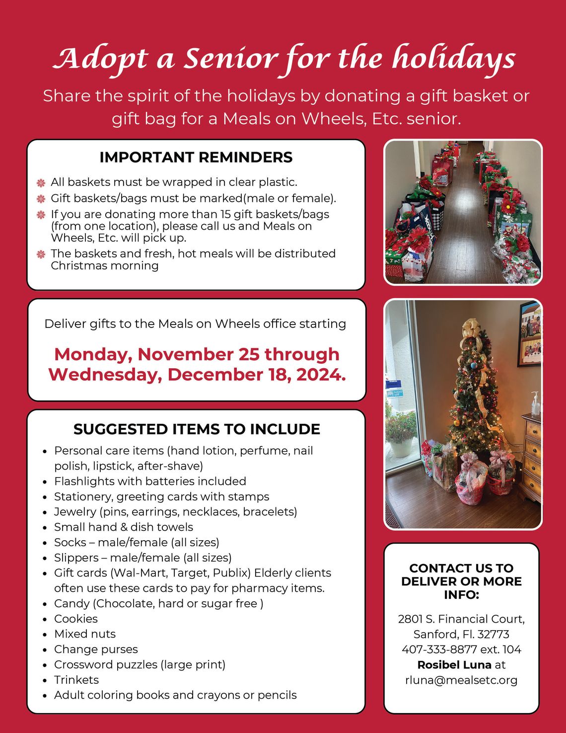 Adopt A Senior for the Holidays Adopt A Senior for the Holidays