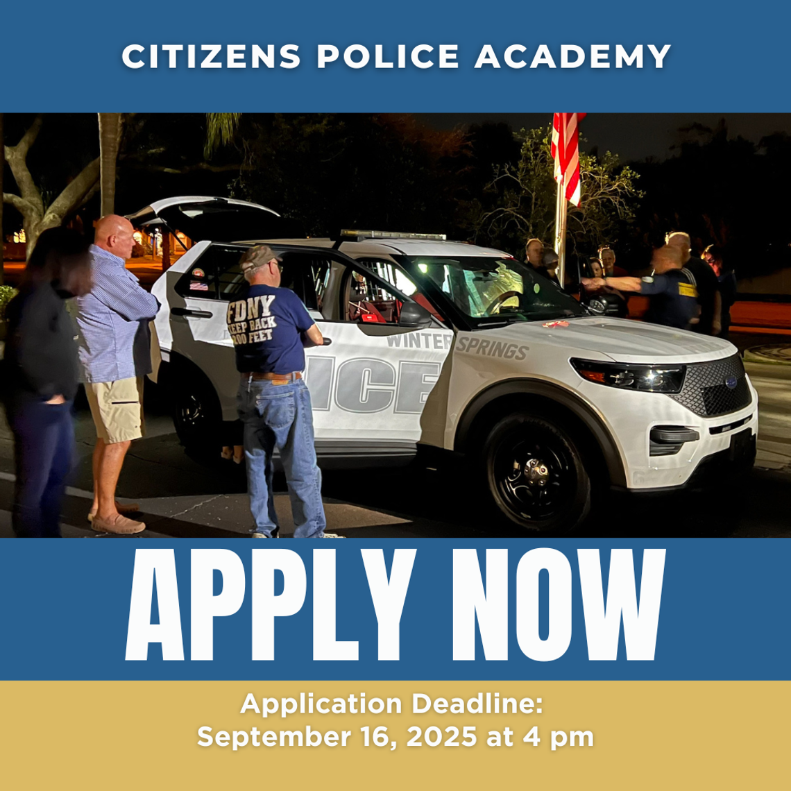 Apply for the Citizens Police Academy