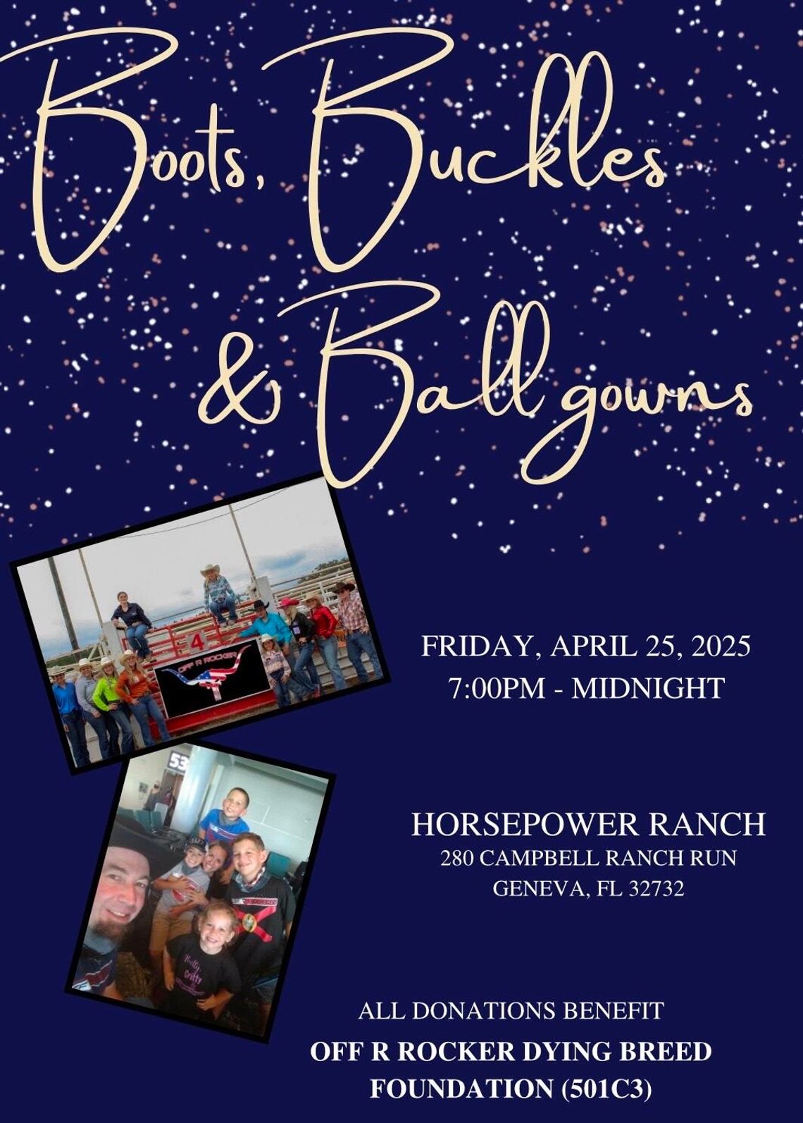 Boots Buckles and Ball Gowns Western Gala at Horsepower Ranch April 25 Boots Buckles and Ball Gowns Western Gala at Horsepower Ranch April 25