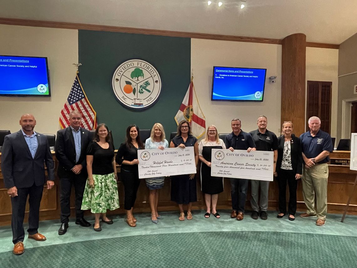 City of Oviedo - Recreation & Parks donates to Helpful Hands City of Oviedo - Recreation & Parks donates to Helpful Hands