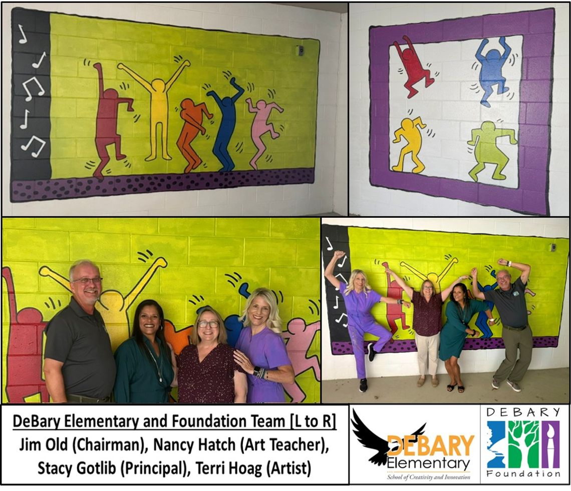DeBary Elementary School Completes Stairwell Art Project (Phase I), Supported by The DeBary Foundation
