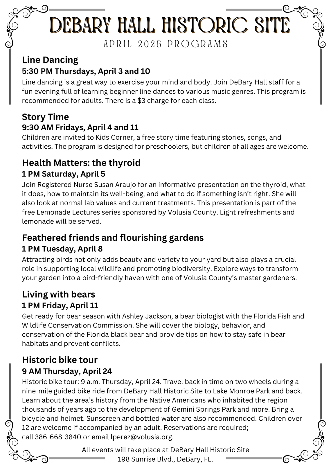 DeBary Events