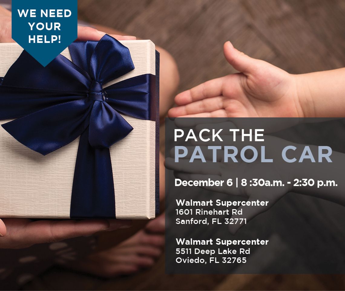 Dec. 6 - Pack the Patrol Car with Toys