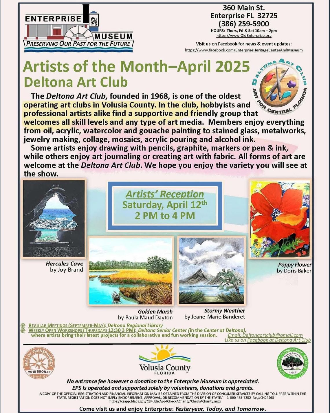 Enterprise Museum Artist Month