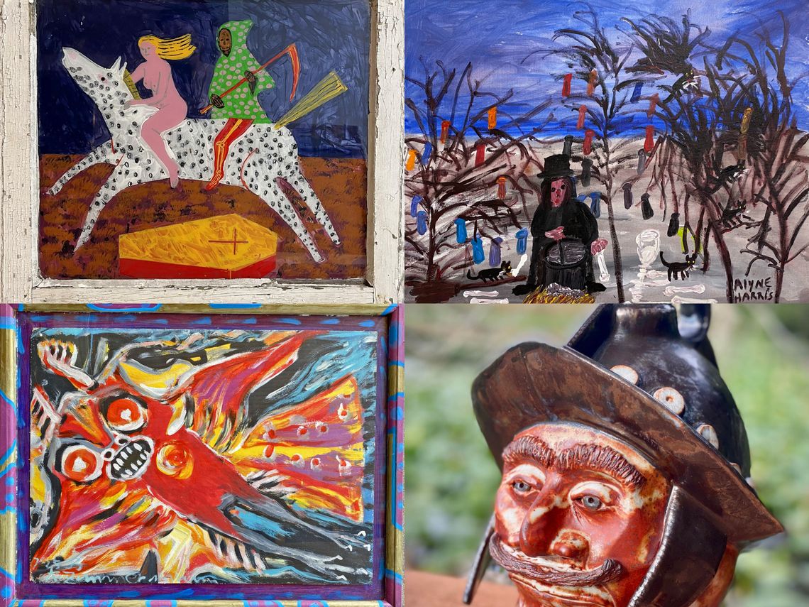 Florida Gothic Art at Jeanine Taylor Folk Art Gallery 