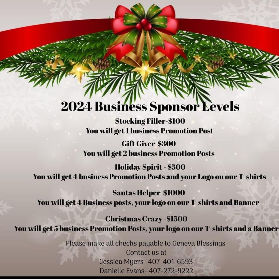 Geneva Blessings Non-Profit seeks Business Sponsors to help Children in Need Geneva Blessings Non-Profit seeks Business Sponsors to help Children in Need