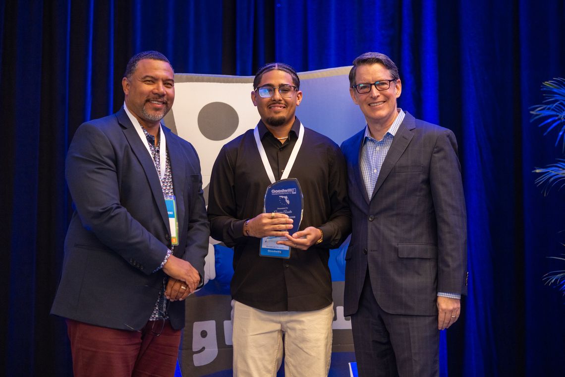Goodwill Employee, Geovan Acosta honored with Leadership Award Goodwill Employee, Geovan Acosta honored with Leadership Award
