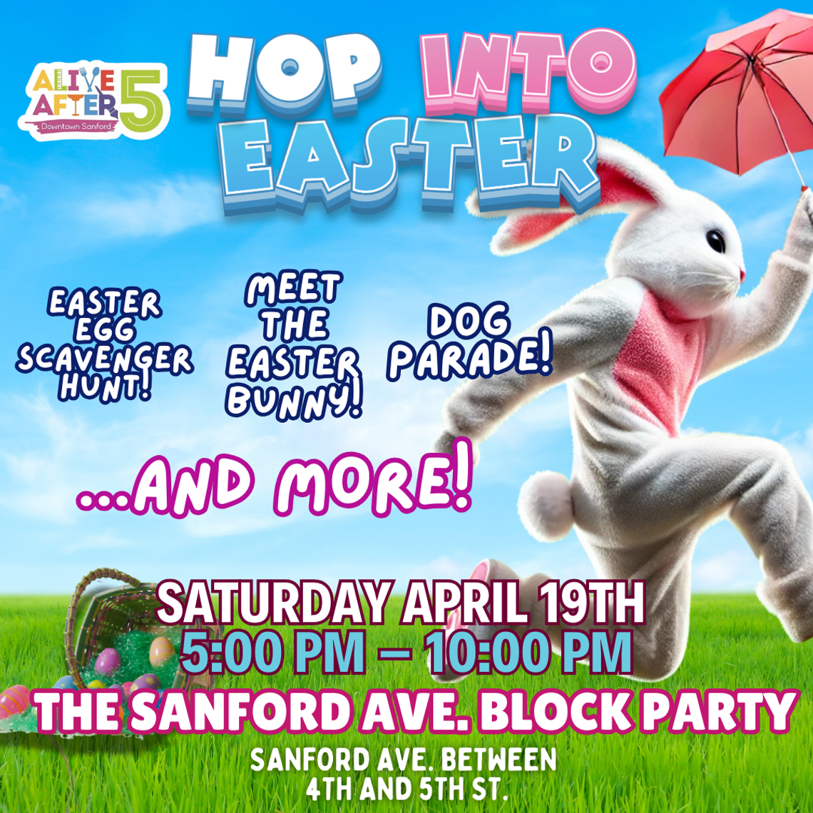 HOP INTO EASTER is happening this Saturday in Downtown Sanford