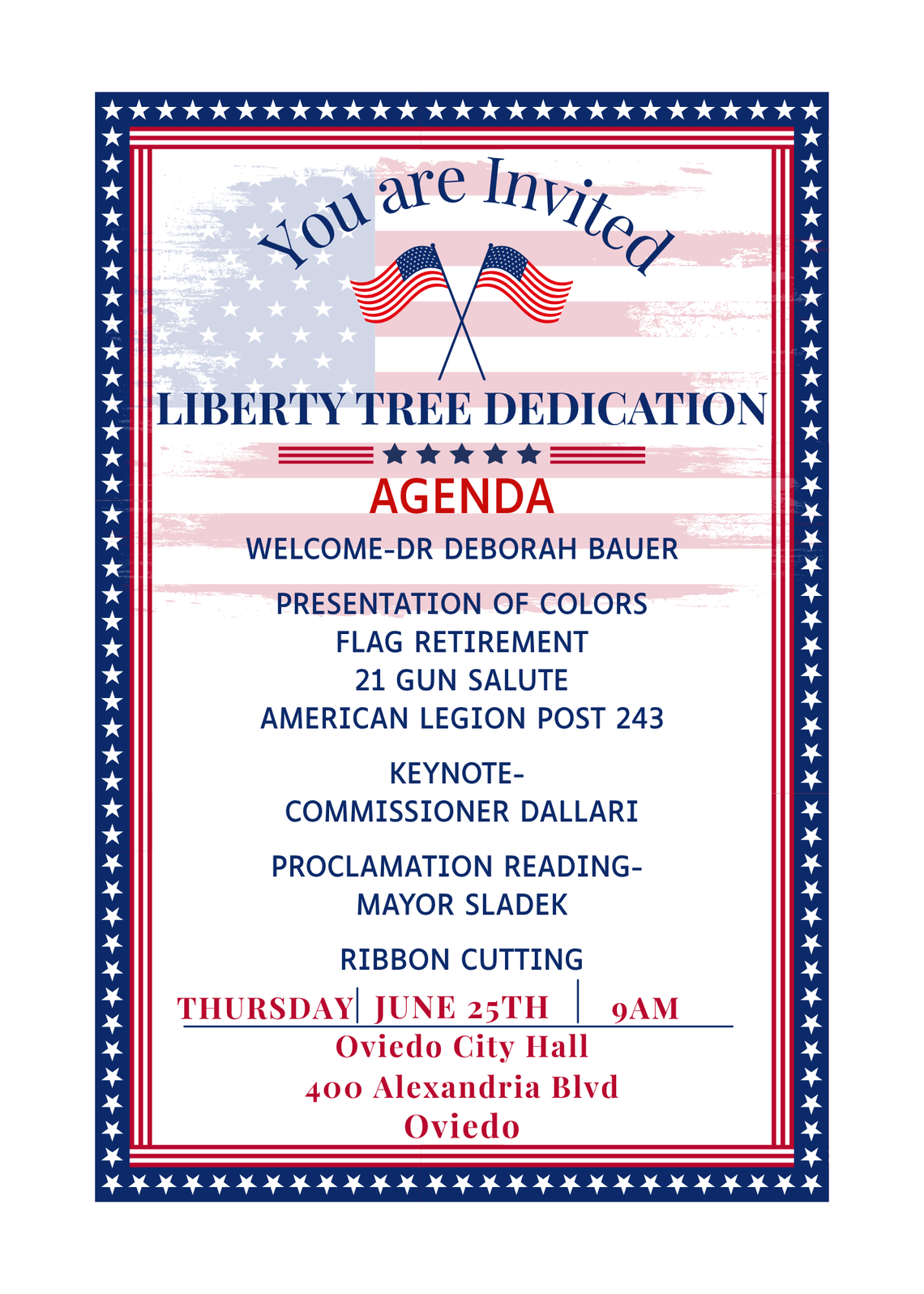 Liberty Tree Dedication