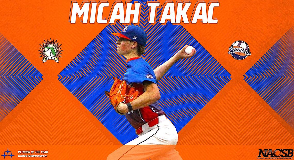 Micah Takac honored as FCSL Pitcher of the Year Micah Takac honored as FCSL Pitcher of the Year