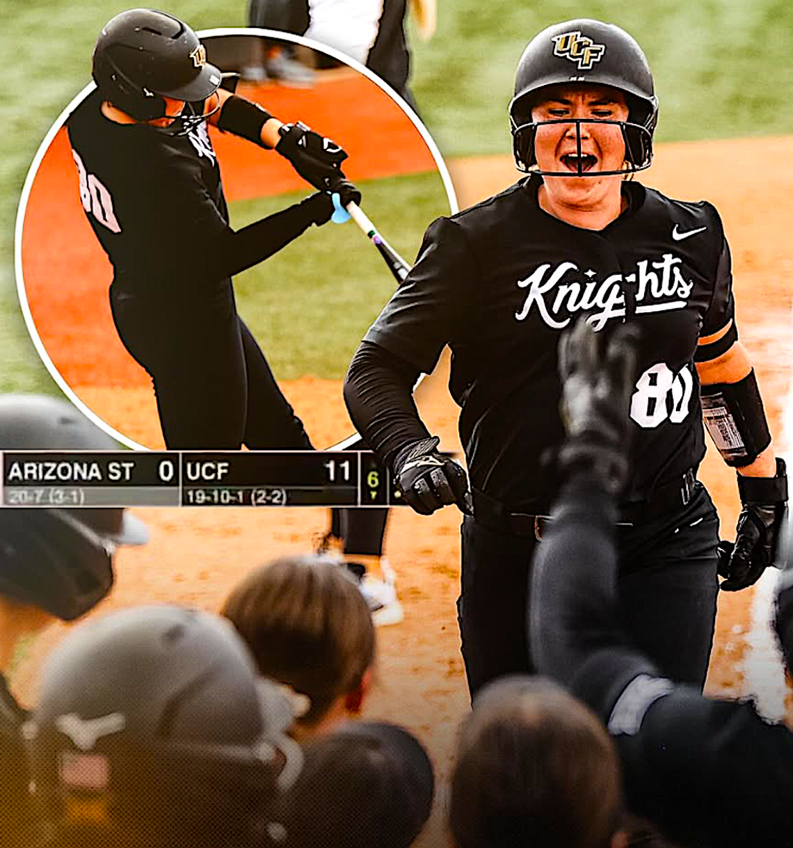 No. 21 UCF softball edged by Arizona State in series finale