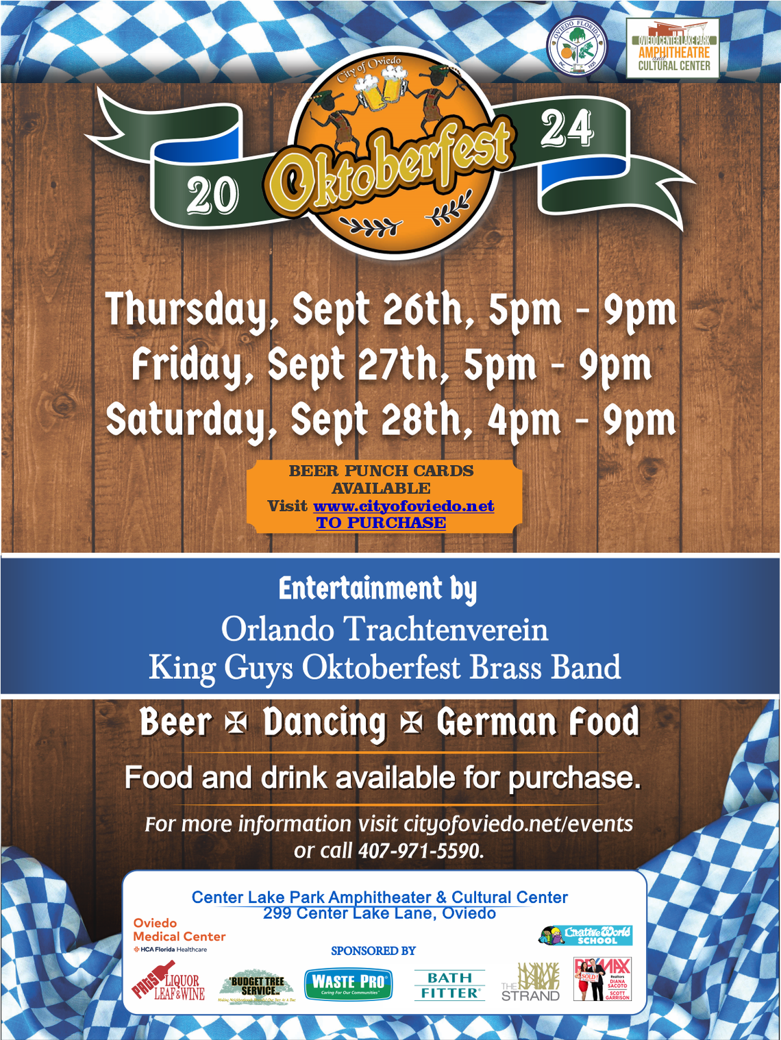 Oktoberfest returns to Center Lake Park in Oviedo Oktoberfest returns to Center Lake Park in Oviedo