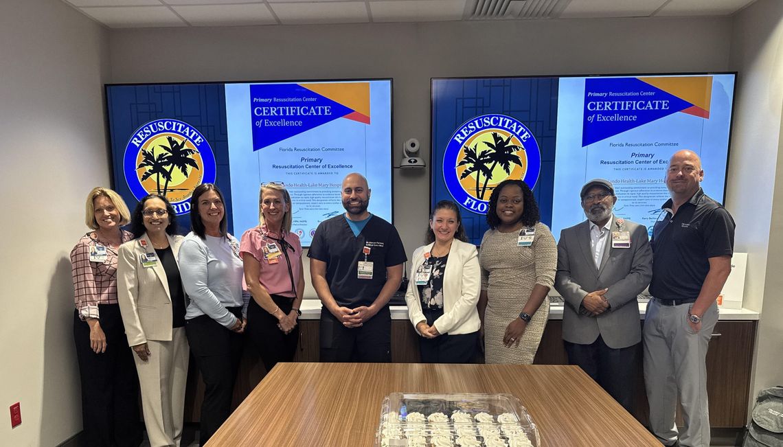 Orlando Health Lake Mary Hospital is Seminole County’s First Primary Florida Resuscitation Center of Excellence Orlando Health Lake Mary Hospital is Seminole County’s First Primary Florida Resuscitation Center of Excellence